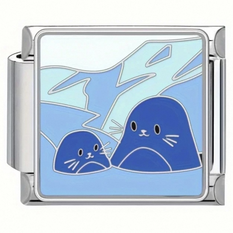 Blueberry Seal Duo Charm