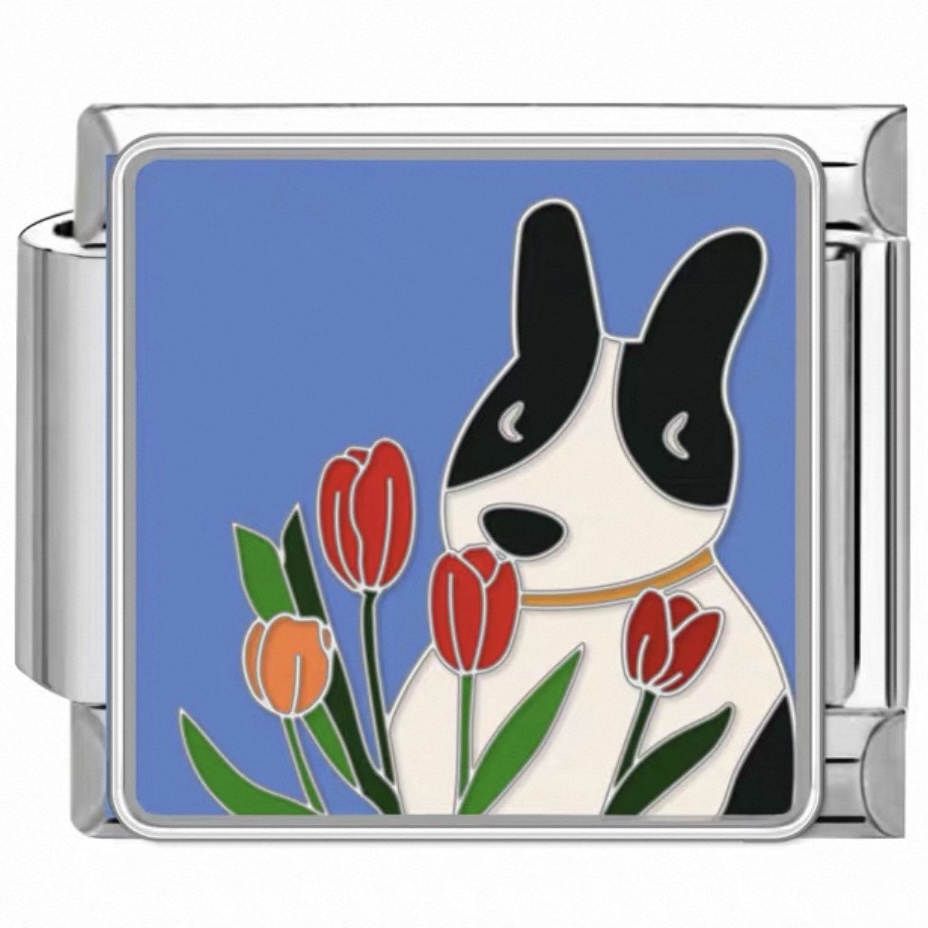 Tulip Pup Charm
